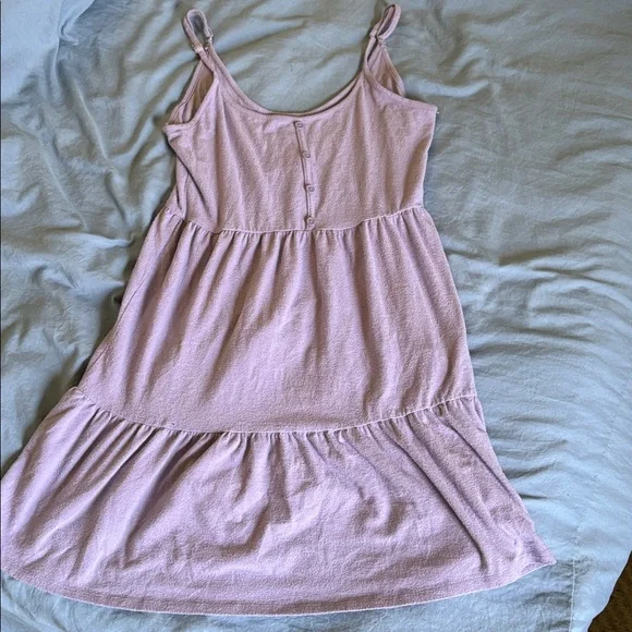 wild fable Lavender Button-Front Tank Dress - Picture 5 of 5